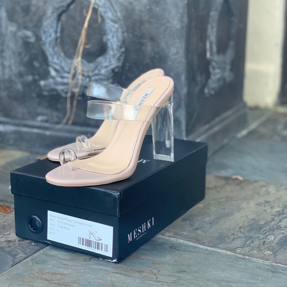 Meshki Shoes - Clear Strapped Mule